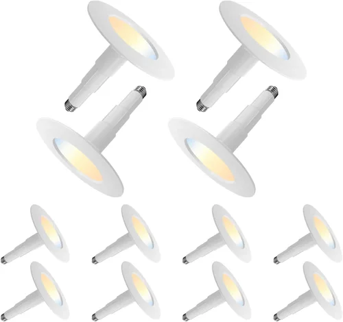Vista 13 de Soliseed - Paquete de 4 unidades de iluminación LED empotrable de 5/6 pulgadas 5CCT, luz de techo regulable, color seleccionable