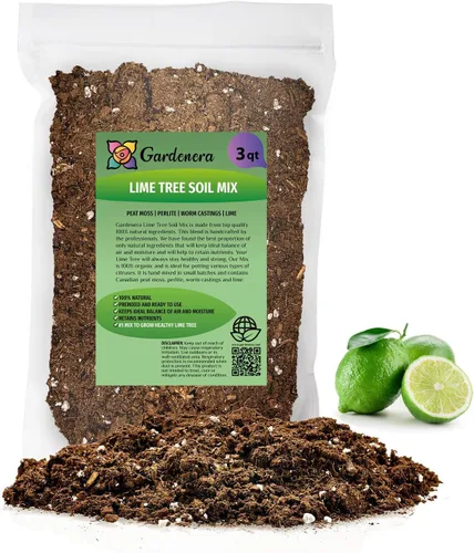 Vista 12 de Gardenera 's Premium Lime Soil Mix - Ideal para macetas, plantar y trasplantar tus árboles de cítricos [bolsa de 1 cuarto de galón]