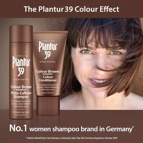Vista 6 de Plantur 39 Color Brown Phyto-Caffeine Shampoo, 8.45 Fl Oz