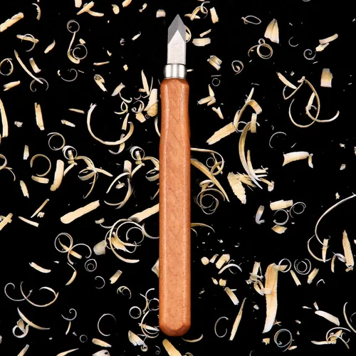 Vista 6 de Mudder Cuchillo de marcado para carpintería, cuchillo de marcado de hoja fina, doble bisel de doble bisel, cortador de golpe endurecido de acero