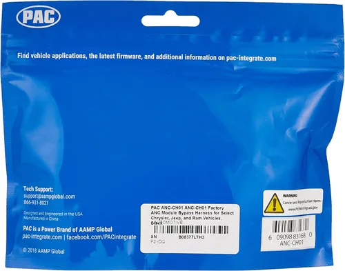 Vista 2 de PAC ANC-CH01 ANC-CH01 - Arnés de derivación del módulo ANC de fábrica para vehículos Chrysler, Jeep y Ram seleccionados, color negro