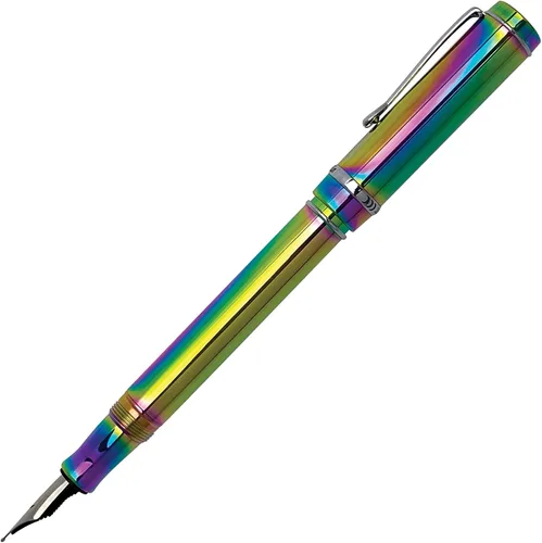 Vista 2 de Pluma estilográfica Conklin Duragraph - Rainbow (edición especial PVD) (CK71910)