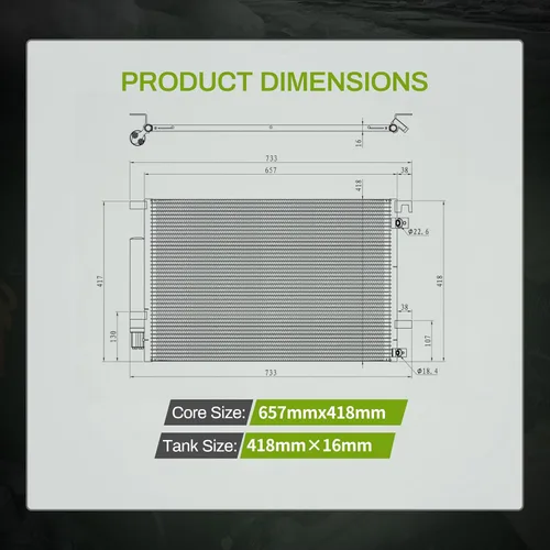 Vista 75 de AUTOSAVER88 Condensador de A/C AC Condensador de Aire Acondicionado Compatible con 2002 2003 2004 2005 2006 Camry 2004-2007 2008 Solara 2002-2003