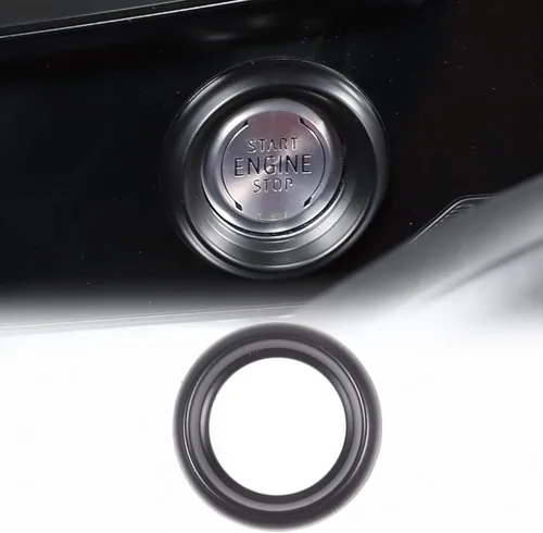 Vista 8 de Cubierta decorativa para el botón de arranque del motor del interior del automóvil compatible con Chevrolet Corvette C8 Stingray 2020-2023, cubierta