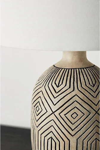 Vista 4 de Lamp For Desk Retro Table Lamps Wooden Bedside Table Lamps with Fabric Lampshade Concise Nightstand Lamps for Home Office Cafe Restaurant