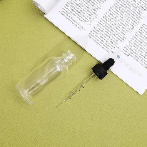 Vista 90 de NOOEEISS 4 piezas, botella con cuentagotas de 1 oz, botella de vidrio ámbar con cuentagotas, botellas de tintura con cuentagotas, acabado elegante