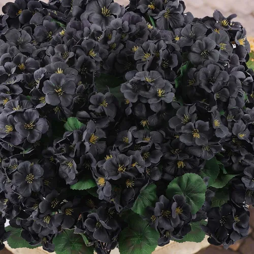 Vista 5 de Hananona 6 Piezas Flores Artificiales de Geranio para Exteriores Flores de Seda de Geranio para Exteriores Resistentes a Rayos UV Plantas de Jardín