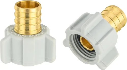 Vista 21 de EFIELD 1/2 Pulgada Pex X 7/8 Pulgada Tuerca de Esférico de Inodoro Adaptador Recto Giratoria, Conexión de Plomería de Latón, (PEX1807307)