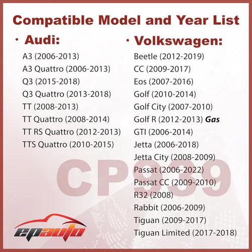 Vista 2 de EPAuto CP939 (CUK2939) filtro de aire de cabina para Audi / Volkswagen, incluye carbón activo