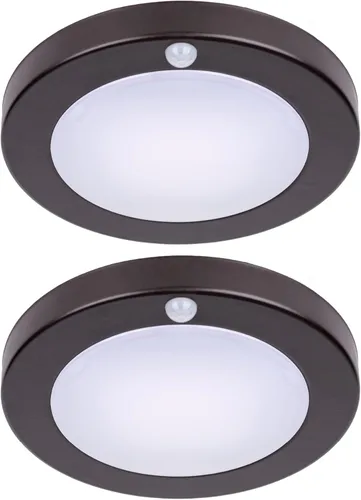 Vista 9 de LIT-PaTH Lámpara LED de techo empotrada, accesorio de iluminación de armario con sensor de movimiento, 10.5 W, 700 lúmenes, 6.2 pulgadas, carcasa