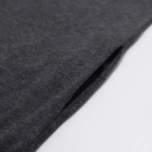 Vista 4 de HUSKARY - Vestido largo de verano para mujer, informal, holgado, con bolsillos, manga corta con corte lateral