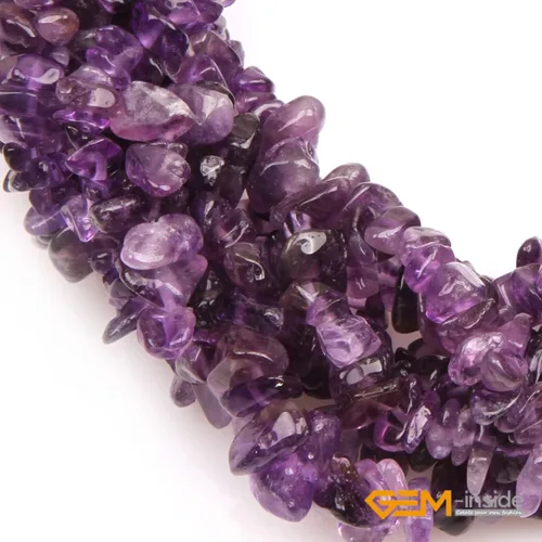 Vista 4 de GEM-Inside - Chips de piedra de cristal para hacer joyas, cuentas sueltas de forma libre con agujero para hacer pulseras, collares para adultos, 34