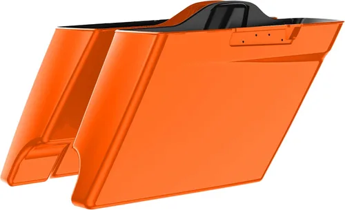 Vista 25 de Alforjas extendidas para Harley Touring Street Glide, Electra Glide, Road Glide 2014-2023 (whisky ámbar)