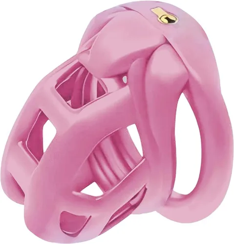 Vista 11 de Dispositivo de castidad masculina de resina 2.0, dispositivo de castidad masculina con 4 anillos para el pene, jaula de castidad ligera para hombre