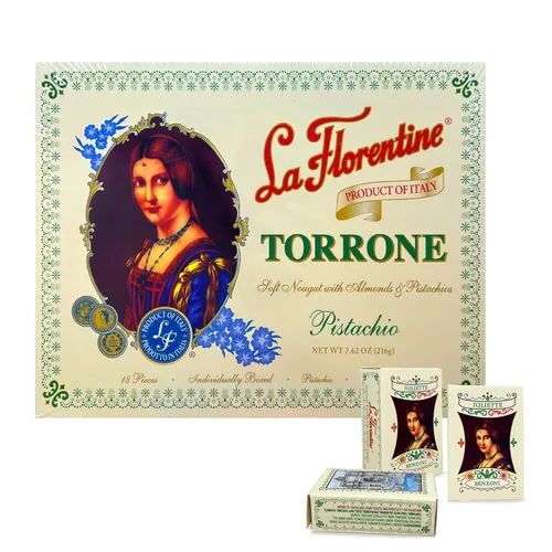 Vista 3 de La Florentine Torrone de pistacho, 7.62 onzas