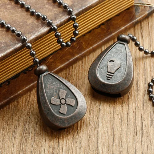 Vista 2 de Patelai 4 piezas de extensión de cadena para ventilador de techo, extensión de cadena de 12 pulgadas, colgante clásico en forma de gota, cuerda