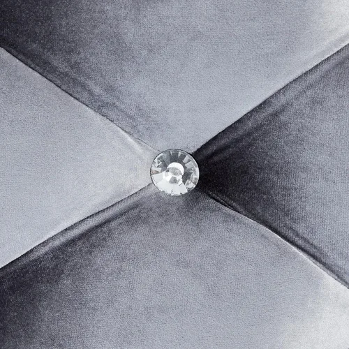 Vista 7 de Roundhill Furniture Decor Maxem - Asiento tapizado de tela copetuda con banco de clavos, color gris