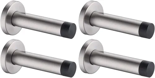 Vista 26 de JQK - Tope para puerta dorado, 304 de acero inoxidable de 1mm de espesor con amortiguación de sonido, parachoques de puerta, protector de pared 1