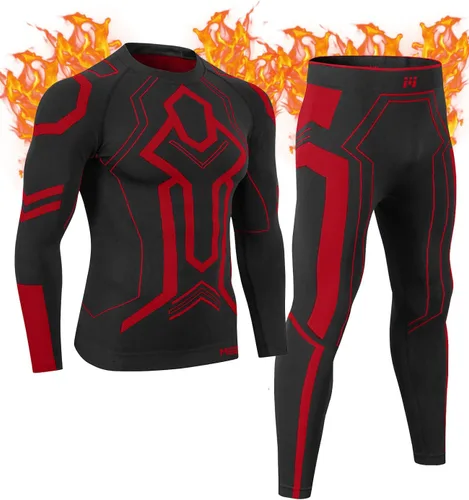 MEETWEE Conjunto de ropa interior térmica sin costuras para hombre, capa base de pantalones largos, equipo de caza de esquí de invierno para hombre,