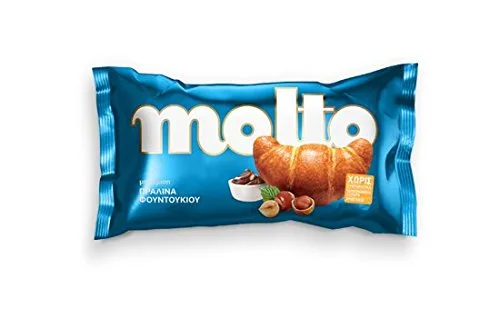 Molto Croissants de Grecia con sabor a praliné - 14 paquetes x 4.23 oz (4.2 onzas por paquete)