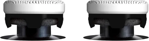 Vista 4 de KontrolFreek Embrague para Xbox One y Xbox Series X Controller Thumbsticks de rendimiento 2 cóncavos de baja altura Blanco y negro