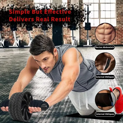 Vista 7 de Ab Roller Wheel - AGREJO Ab Workout Equipment for Abdominal & Core Strength Training, Home Gym Fitness Equipment, Exercise Wheel for Men Women