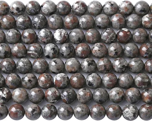 Vista 87 de 10MM 36 Cuentas de Piedras Preciosas de Larimar Azul Natural para Hacer Joyería, Pulseras DIY