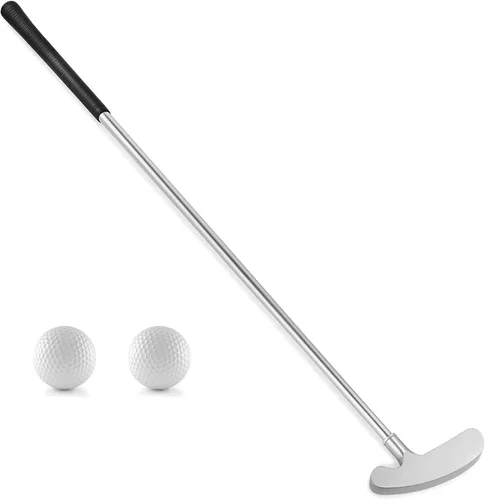 Putters de golf, putters bidireccionales para hombres, mujeres, adultos, diestro/zurdo, juego de miniclub de golf para niños, adolescentes con 2