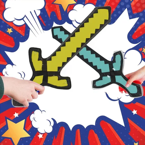 Vista 3 de Mkork&fzsx Juguete de espada inflable, armas, espada para niños, recuerdos de fiesta (paquete de 16)