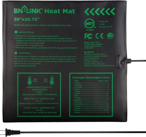Vista 8 de BN-LINK Alfombrillas térmicas duraderas para semillas de 10 x 20.75 pulgadas, paquete de 4 alfombrillas de calentamiento impermeables