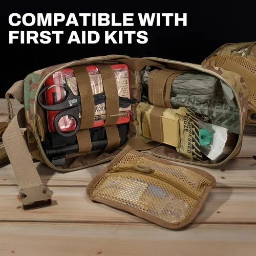 Vista 7 de RHINO RESCUE Gasa comprimida estéril para vendaje de heridas de emergencia, botiquín de primeros auxilios y trauma, paquete de 6