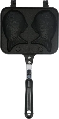 Vista 5 de Máquina para hacer gofres, molde para gofres con forma de pescado, molde antiadherente de cocina para gofres con forma de pescado