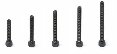 Vista 3 de iexcell Juego de 50 tornillos M4 x 25/30/35/40/45 de acero de aleación de grado 12.9, acabado de óxido negro