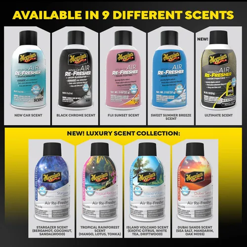 Vista 10 de Meguiar's Refrescante de aire para todo el automóvil, aerosol de 2 onzas, 6