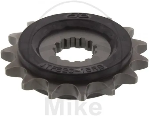 Vista 3 de JT Sprockets JTF520.15RB Piñón de contraeje delantero acolchado de goma de 15 dientes, individual