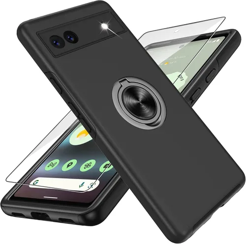 Gritup Funda para Pixel 6A, funda para Google Pixel 6A con protector de pantalla HD, a prueba de golpes, funda para teléfono Google Pixel 6A con