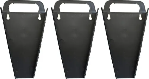 Vista 15 de JSP Manufacturing Bandeja organizadora de llaves de plástico portátil con 10 herramientas (1, negro)