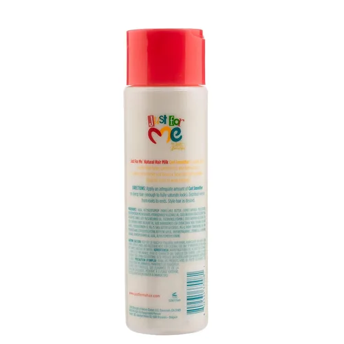 Vista 3 de Just For Me Rizo de leche natural para cabello paquete de 3 Define rizos y controla el encrespamiento contiene leche de coco manteca de karité