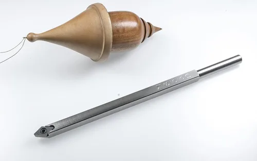 Vista 8 de Simple Woodturning Tools Juego de 5 herramientas de torneado de madera de carburo más mango intercambiable (mango azul zafiro), fabricado en Estados