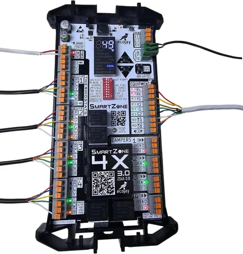 Vista 6 de Juego de controlador de 4 zonas con sensor de temporizador SmartZone-4X Control, repuesto universal para Honeywell, paneles de zonación, truezone