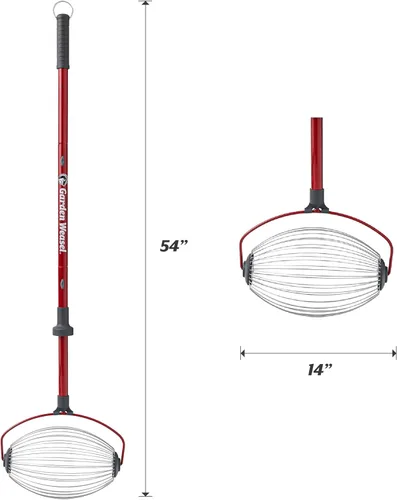 Vista 2 de GARDEN WEASEL Rodillo recolector de tuercas grande – Herramienta colectora de tuercas para nueces, pelotas de tenis y más – Recogedor de patio