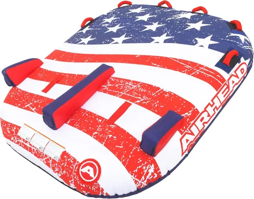 Vista 10 de Sportsstuff Stars & Stripes Tubo remolcable para navegación con opciones de 1-4 jinetes