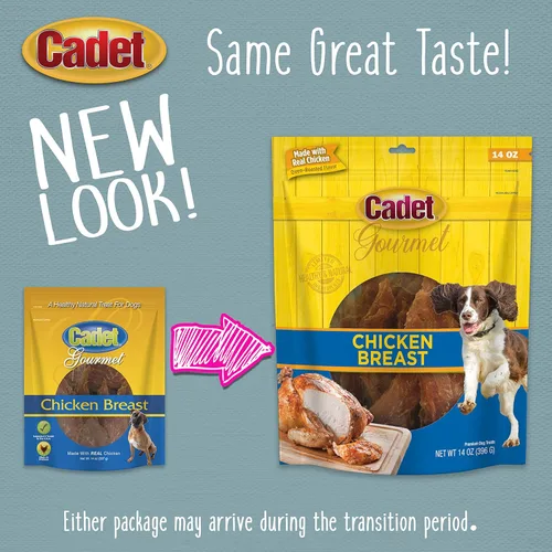 Vista 6 de Cadet Golosinas gourmet de pechuga de pollo para perros, golosinas saludables y naturales de entrenamiento para perros pequeños y grandes
