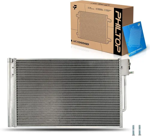 Vista 48 de PHILTOP Reemplazo del condensador de aire acondicionado para Ram1500 2003-2008, Ram2500 2003-2008, Ram3500 2003-2008, para OEM 5072993AB, 5072993AA