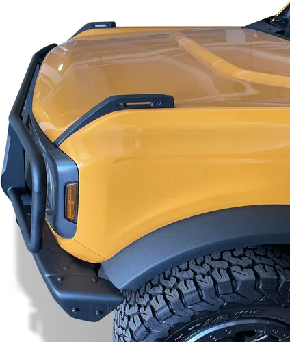 Vista 3 de Vanguard Protector de cepillo negro para recubrimiento en polvo, compatible solo con Ford Bronco Ford Performance 21-25