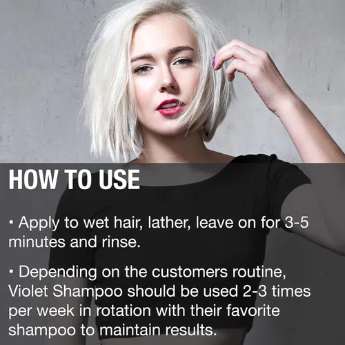 Vista 6 de GREAT CLIPS Solutions - Champú violeta, 10 onzas, champú tonificante que mejora el color del cabello, funciona en cabello natural y tratado