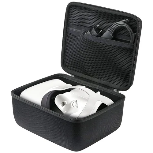 Vista 9 de khanka Funda rígida de transporte para Meta Quest 3Oculus Meta Quest 3s Caja de almacenamiento de viaje EVA a prueba de golpes compatible