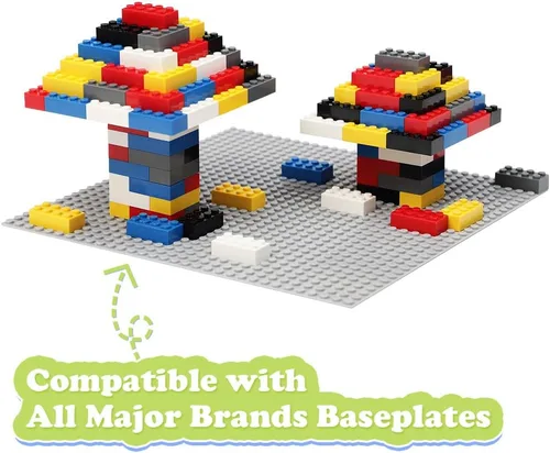 Vista 4 de Ladrillos de construcción clásicos, 240 piezas de bloques de construcción de 2 x 4, juguetes creativos STEM, 100% compatibles con todas