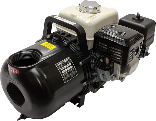 Pacer Bombas SE3SL E6HCP, Bomba de transferencia de agua multiusos autocebante con entrada y salida de 3 pulgadas, motor Honda GX200, 280 GPM