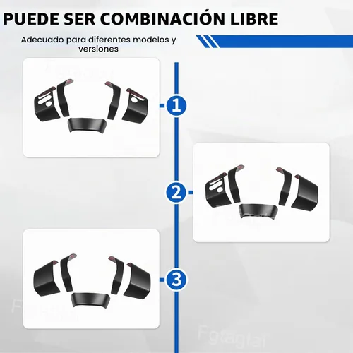 Vista 5 de Cubierta de botón de consola central para Toyot@ FJ Cruiser 2007-2021, panel de consola central de automóvil de acrilonitrilo butadieno estireno